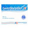 GEMFIBROZILO 600 MG 20 TABLETAS AG
