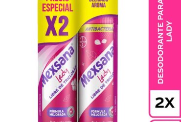 2 TALCO MEXSANA LADY SPRAY 260 ML. P.E.